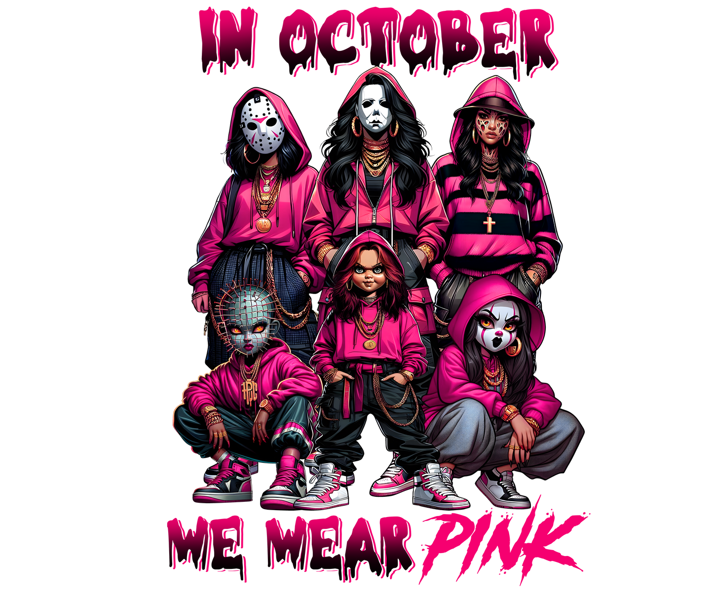 In October We Wear Pink Hoodie