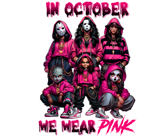 In October We Wear Pink Hoodie